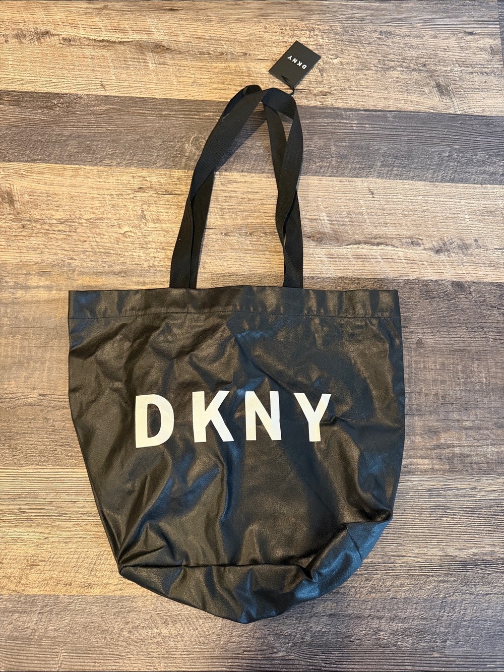 DKNY Black Tote with White Logo